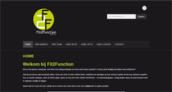 Desktop Screenshot of fit2function.be